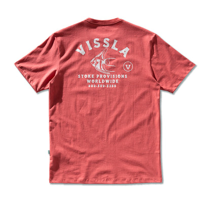 Camiseta Vissla Salty Stoke Vermelho