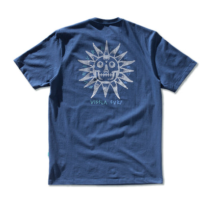 Camiseta Vissla Burnt Up Azul Escuro