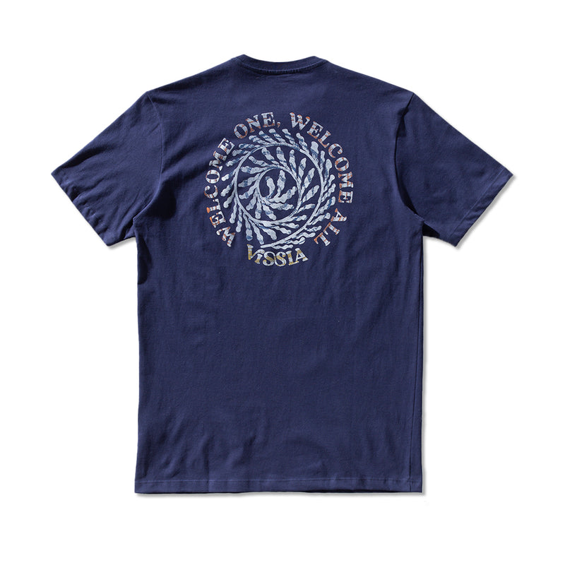 Camiseta Vissla Keep Crawl Azul Marinho