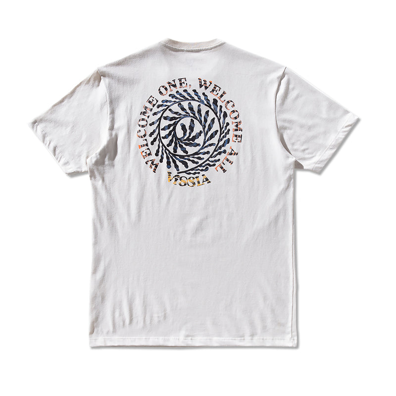 Camiseta Vissla Keep Crawl Off White