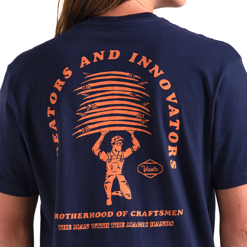Camiseta Vissla Magic Hands Azul Marinho
