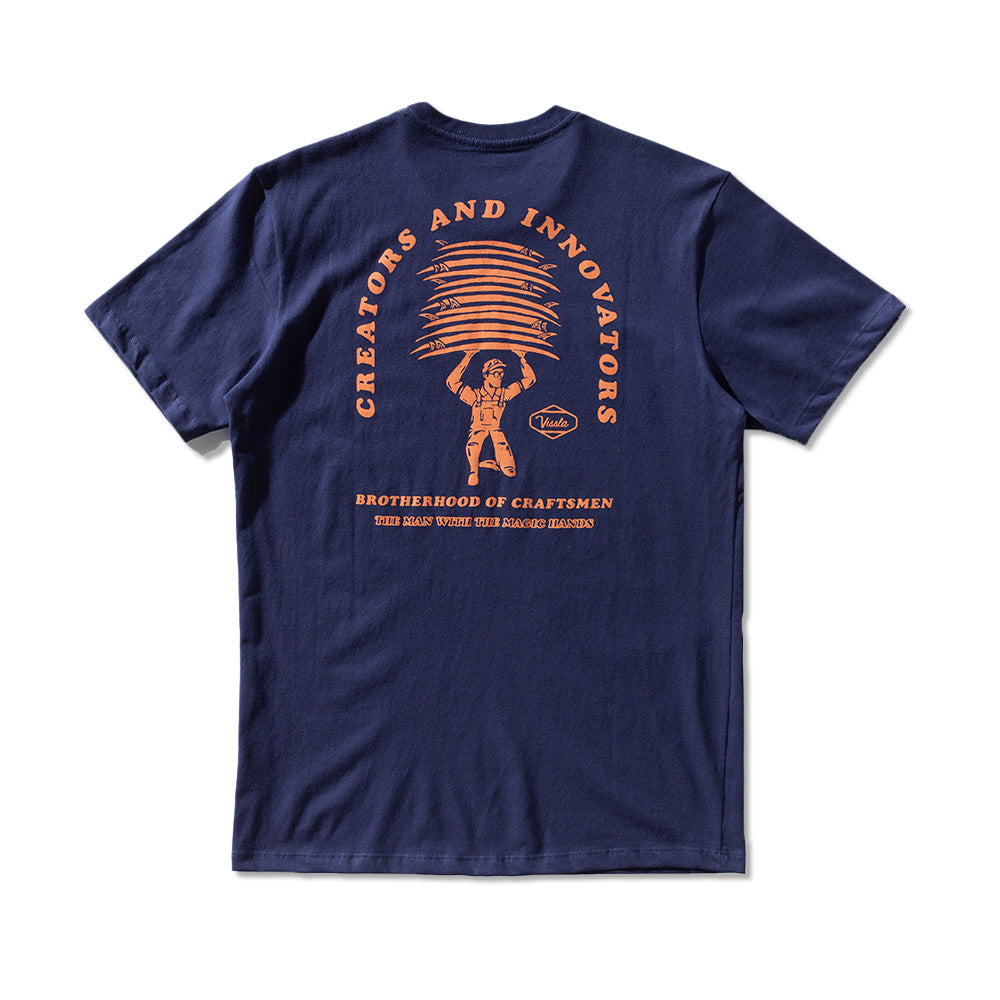 Camiseta Vissla Magic Hands Azul Marinho
