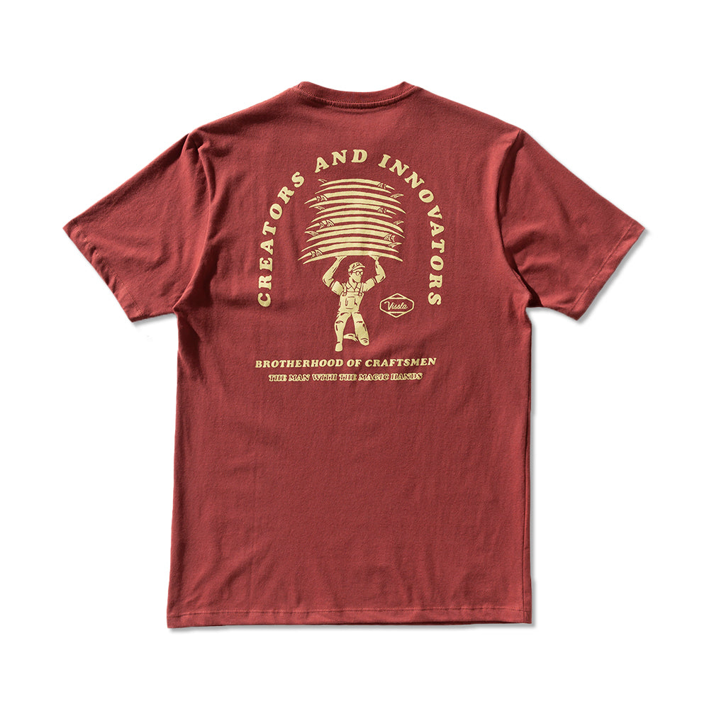 Camiseta Vissla Magic Hands Vermelho