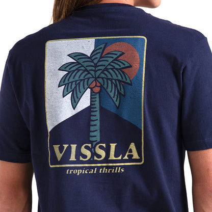 Camiseta Vissla Tropical Thrills Azul Marinho