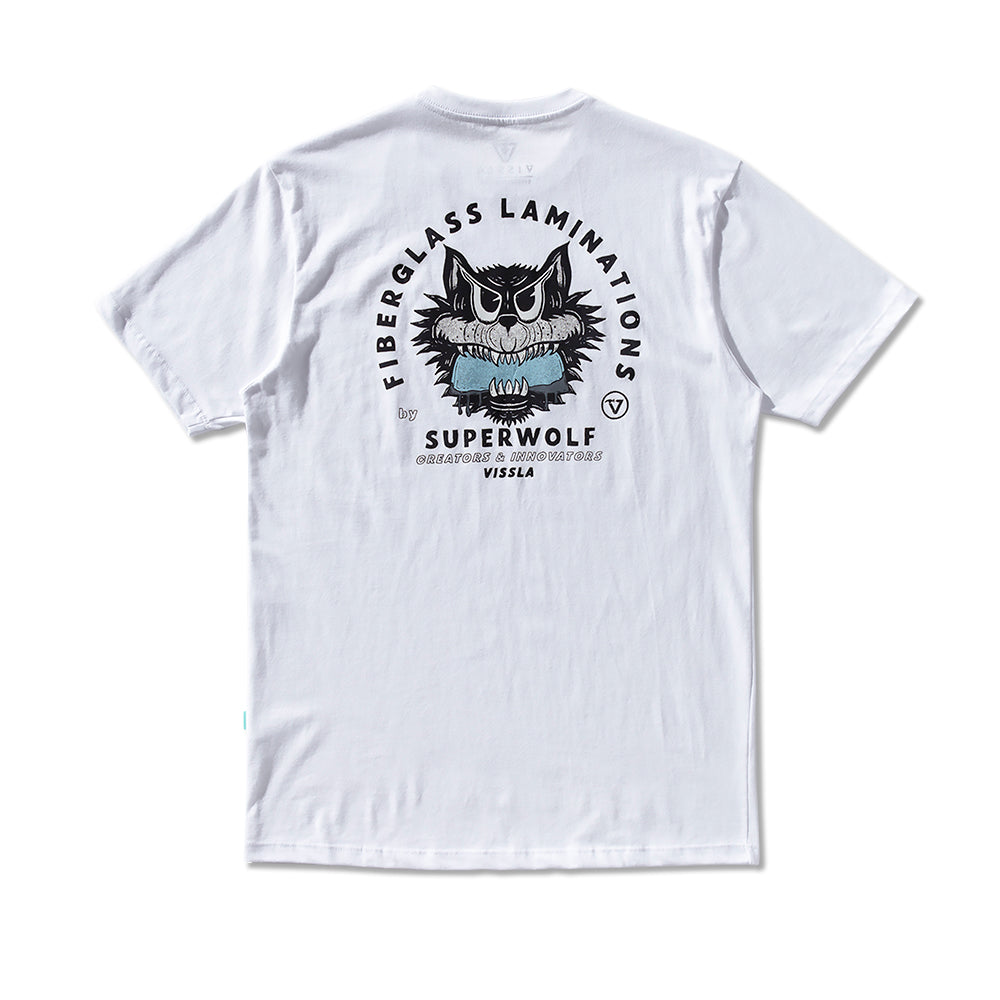 Camiseta Vissla Superwolf Branco