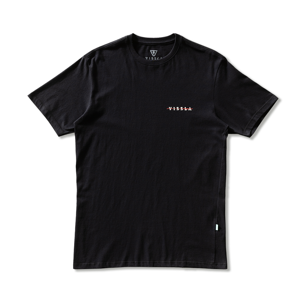 Camiseta Manga Curta Preta Vissla Skull Island