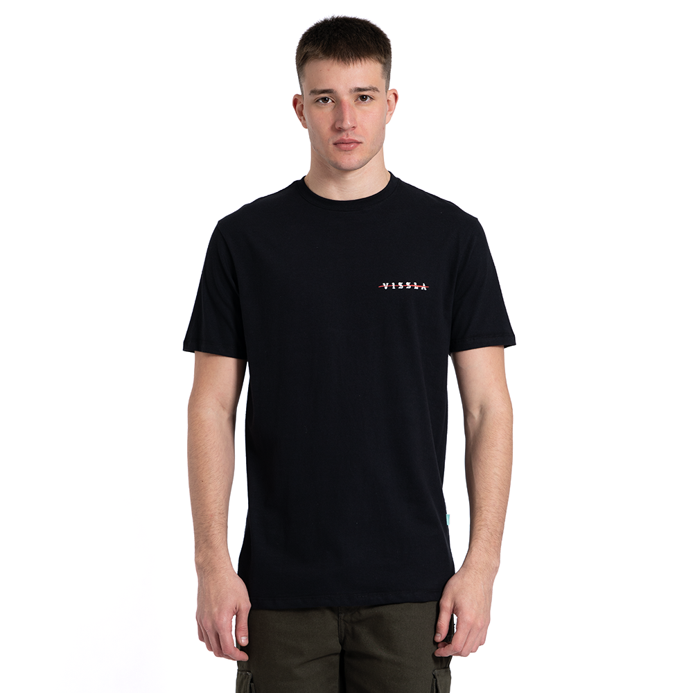 Camiseta Manga Curta Preta Vissla Skull Island