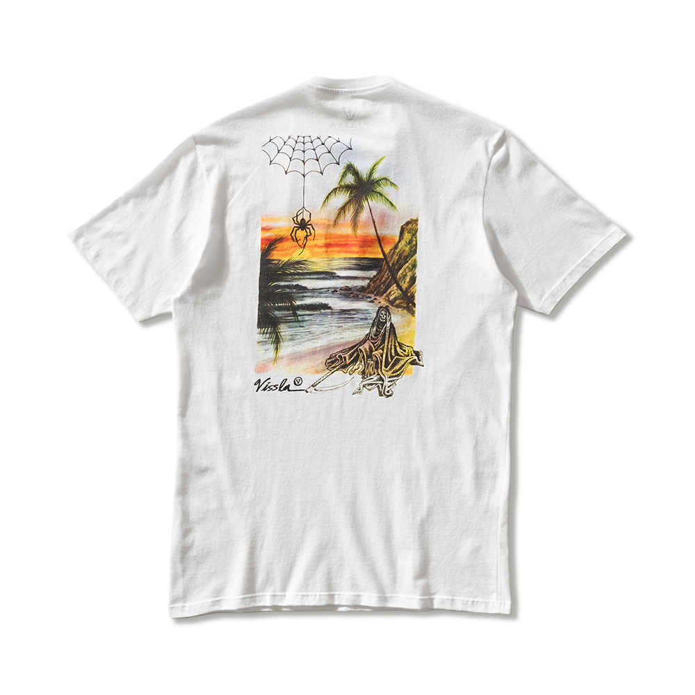 Camiseta Manga Curta Branca Vissla Reaper