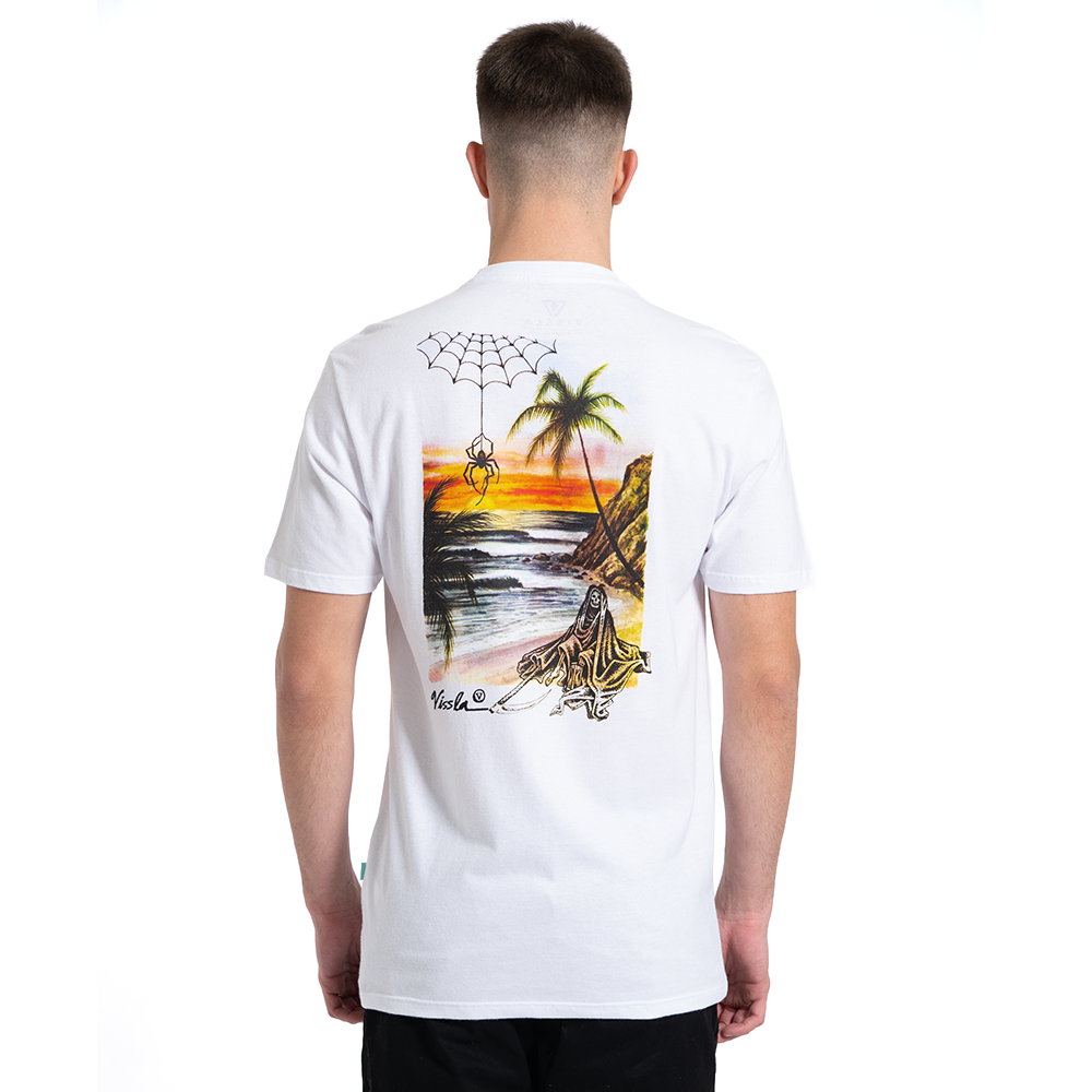 Camiseta Manga Curta Branca Vissla Reaper