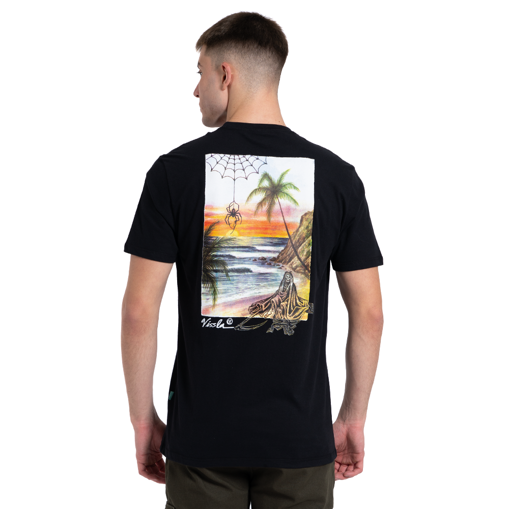 Camiseta Manga Curta Preta Vissla Reaper
