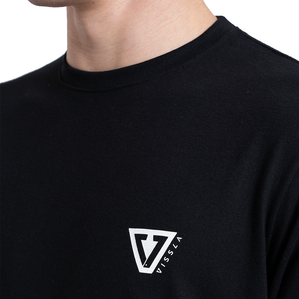 Camiseta Manga Curta Preta Vissla Established