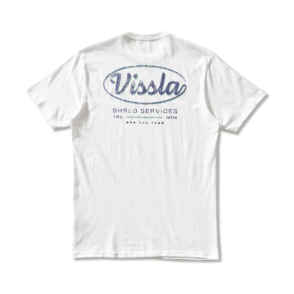 Camiseta Manga Curta Branca Vissla Shred Services