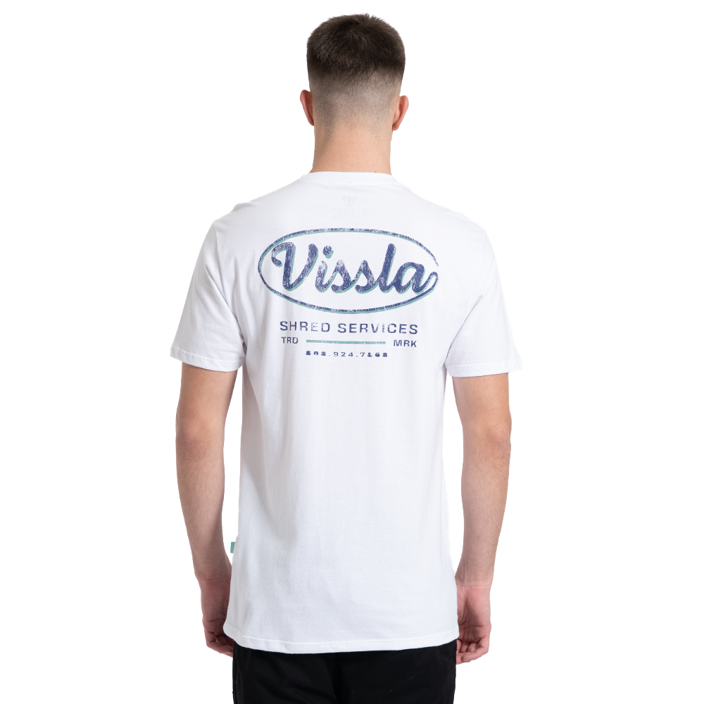 Camiseta Manga Curta Branca Vissla Shred Services
