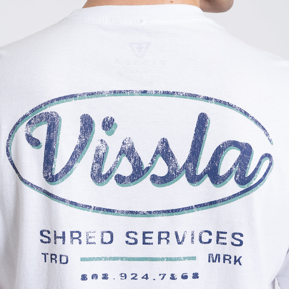 Camiseta Manga Curta Branca Vissla Shred Services