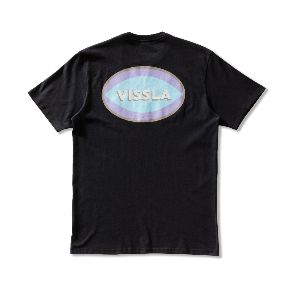 Camiseta Manga Curta Preta Vissla Iris