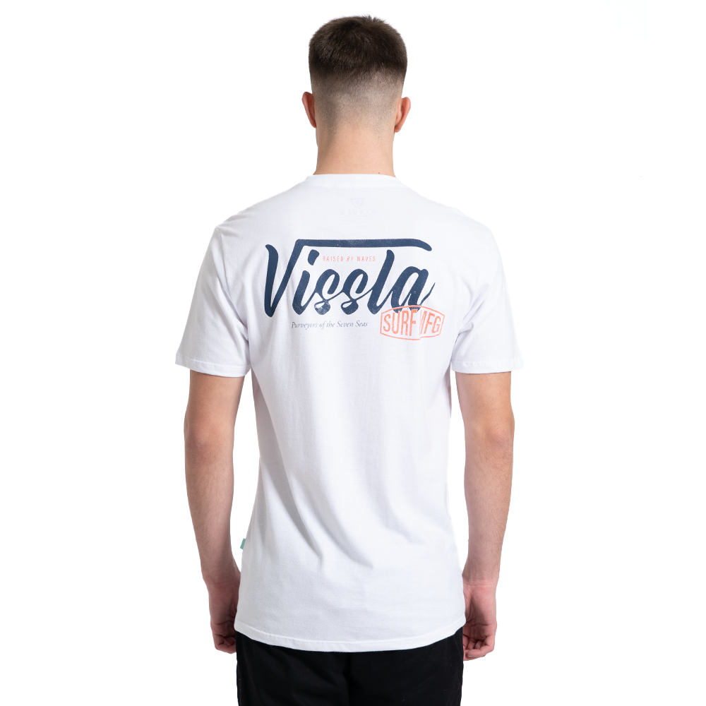 Camiseta Manga Curta Branca Vissla Stamped