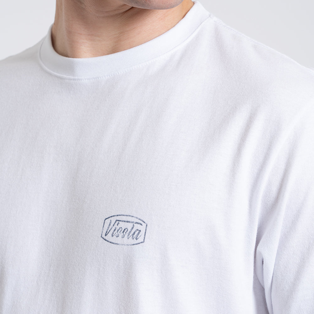 Camiseta Manga Curta Branca Vissla Stamped
