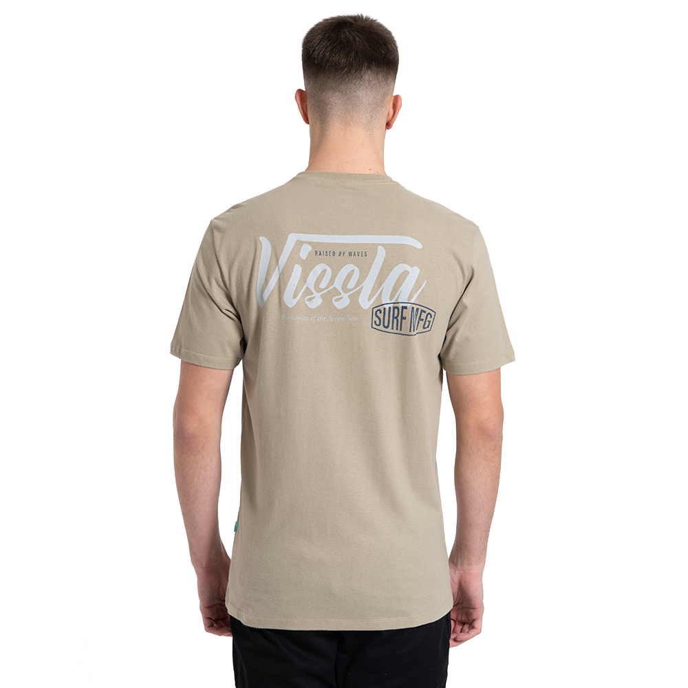 Camiseta Manga Curta Verde Musgo Vissla Stamped