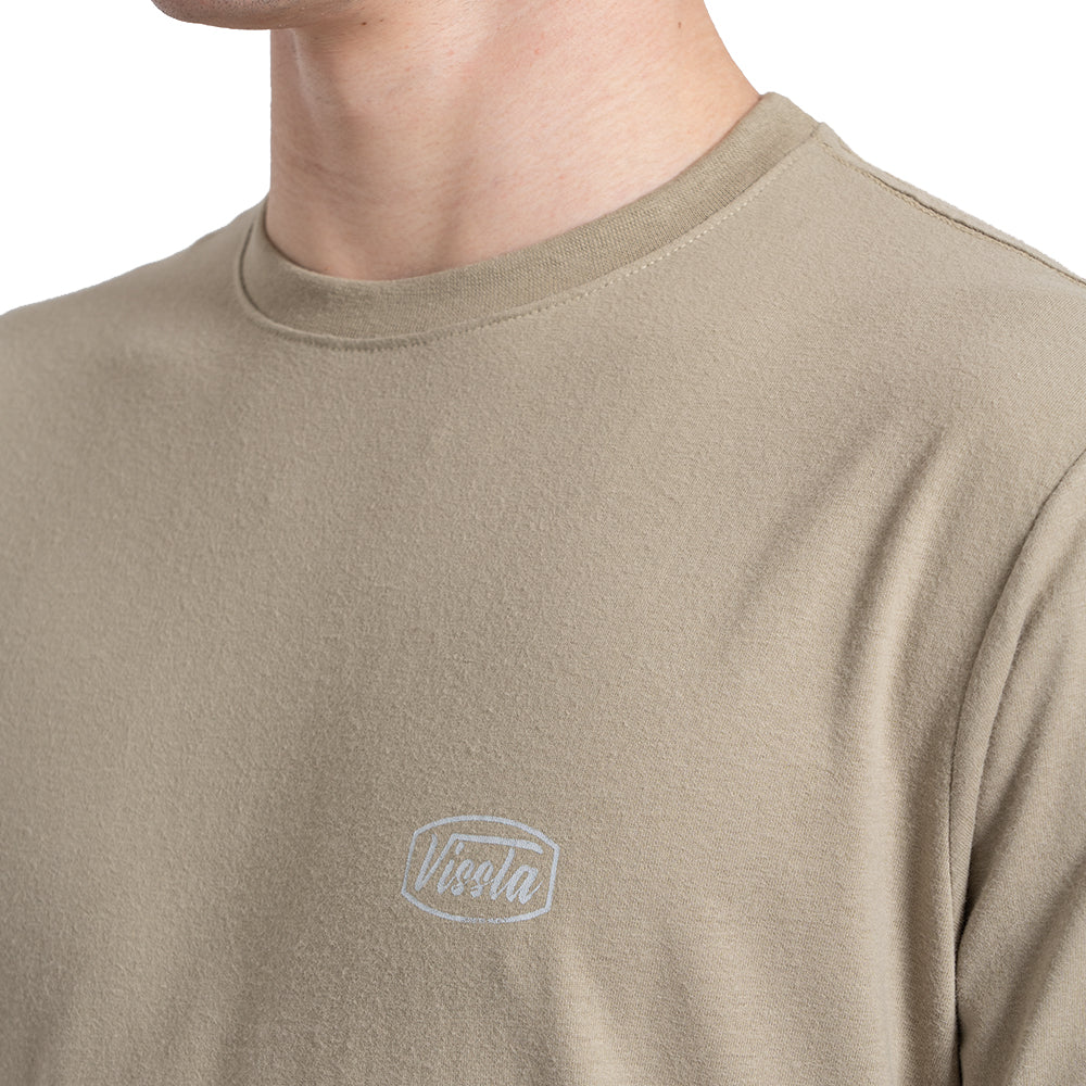 Camiseta Manga Curta Verde Musgo Vissla Stamped