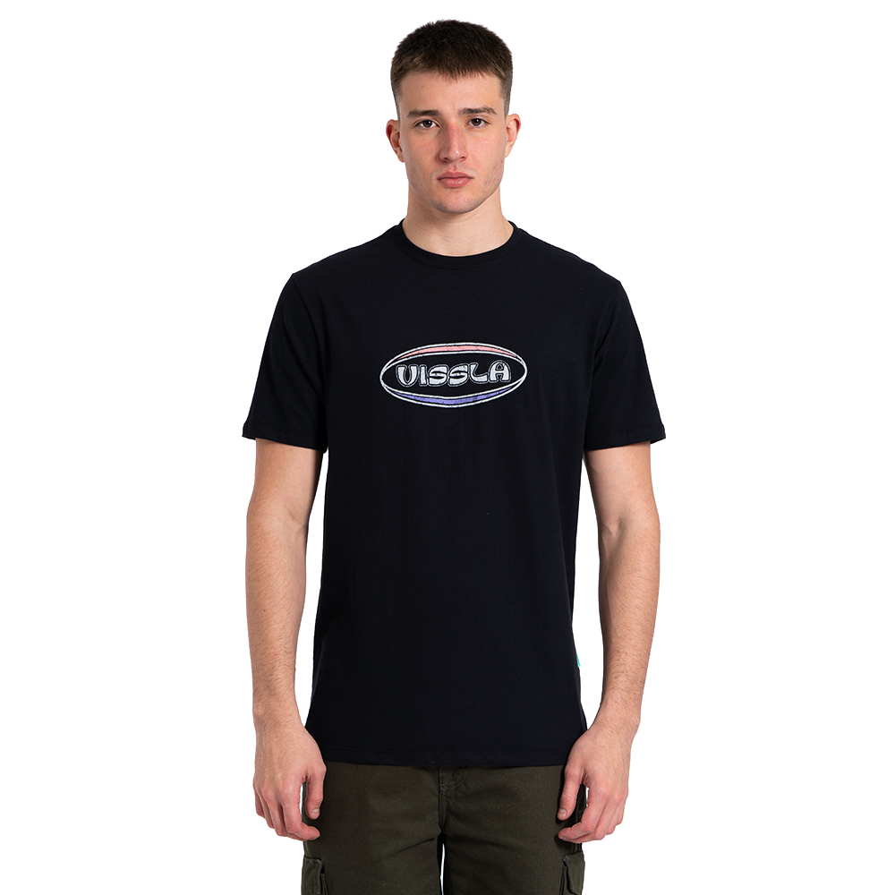 Camiseta Manga Curta Preta Vissla Altered