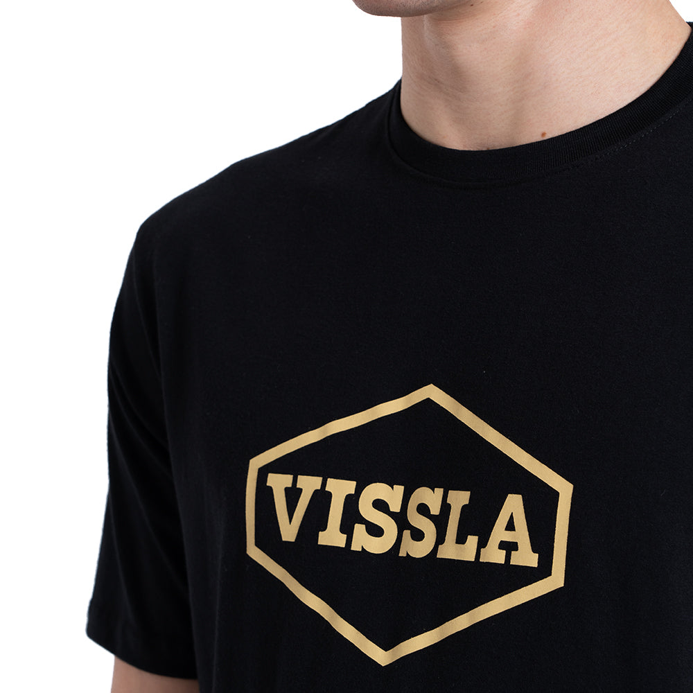 Camiseta Manga Curta Preta Vissla Motto