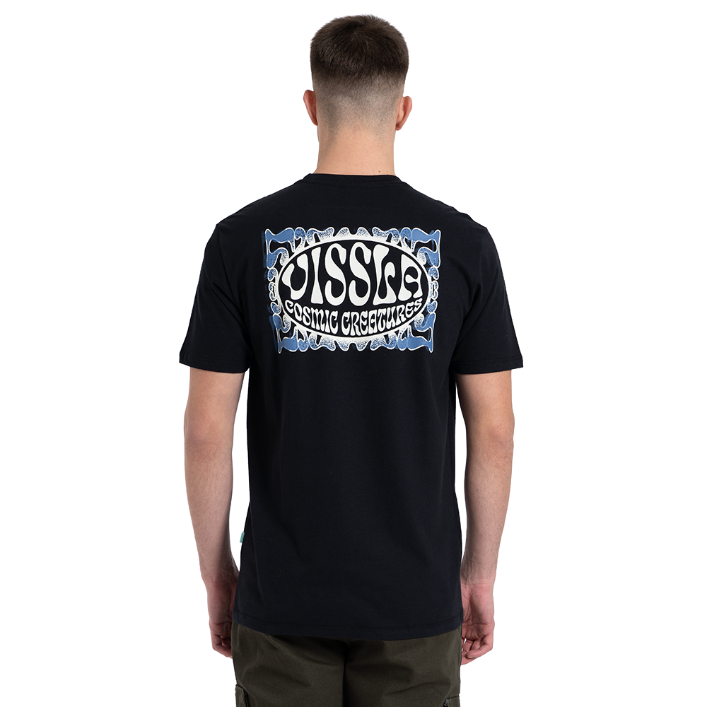 Camiseta Manga Curta Preta Cosmic Creatures