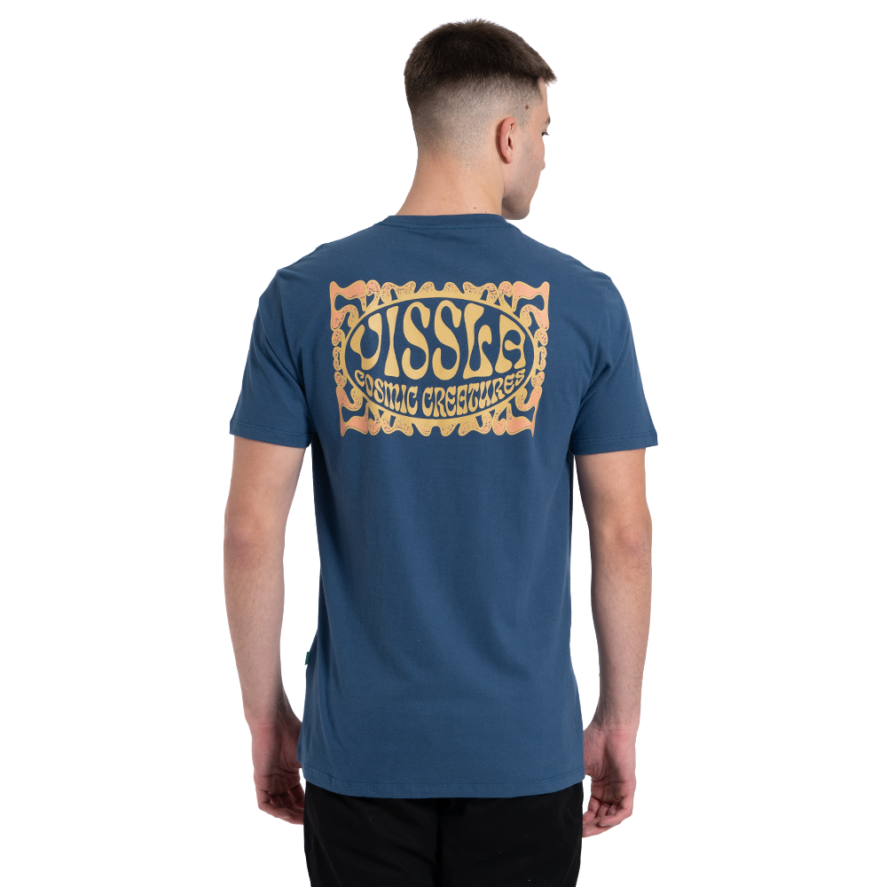 Camiseta Manga Curta Azul Cosmic Creatures