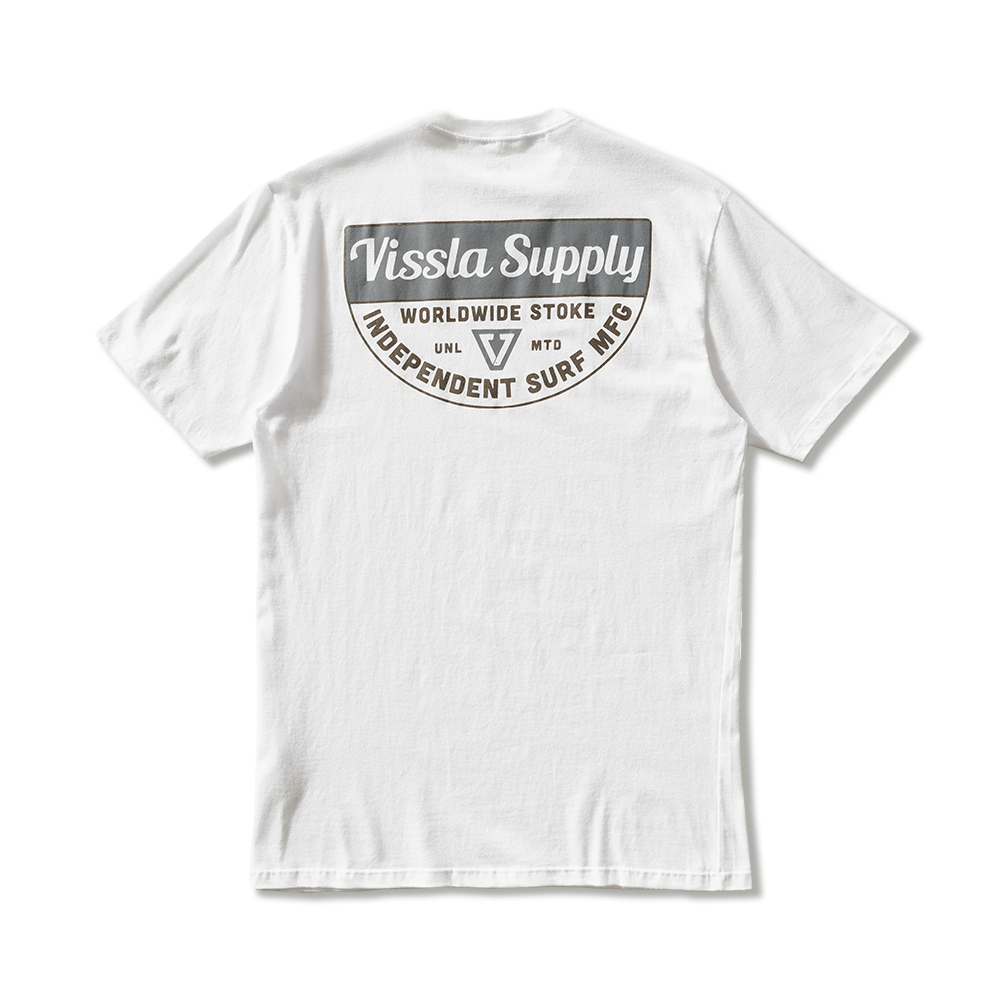 Camiseta Manga Curta Branca Vissla Independent