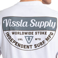 Thumbnail for Camiseta Manga Curta Branca Vissla Independent