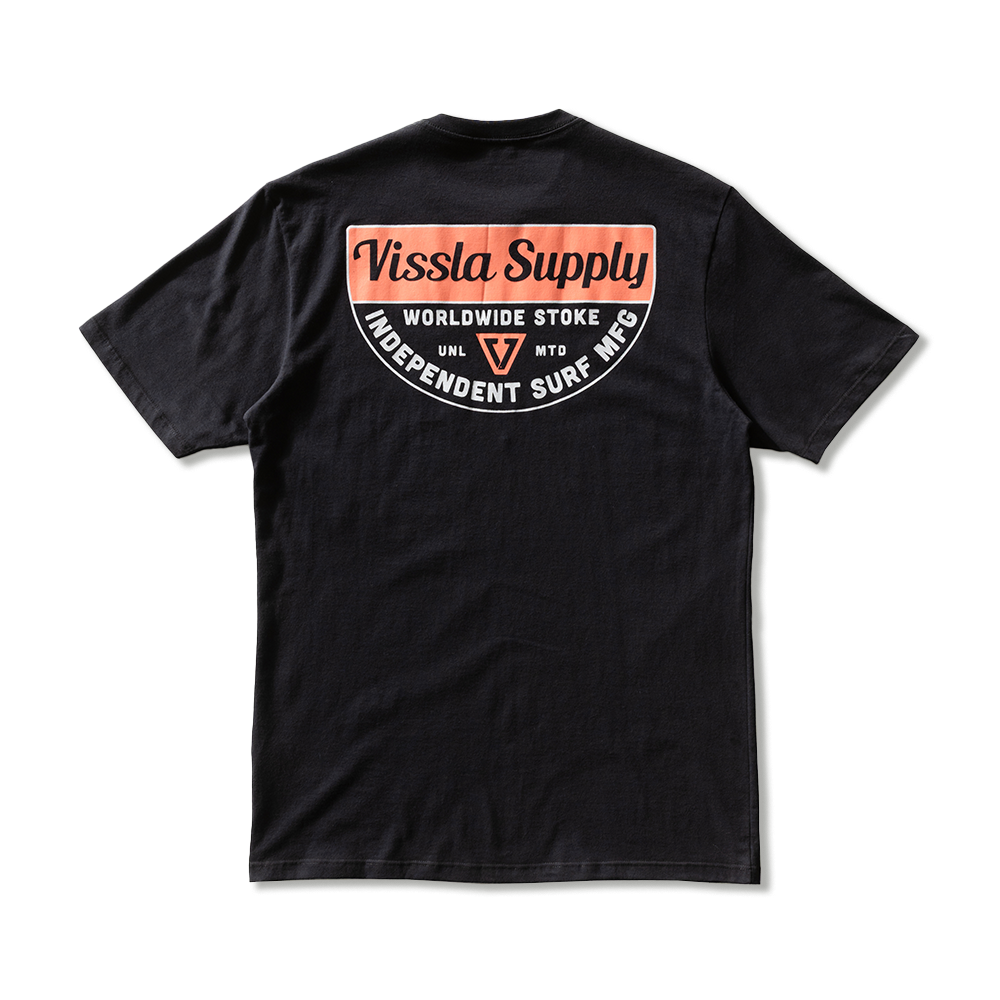 Camiseta Manga Curta Preta Vissla Independent