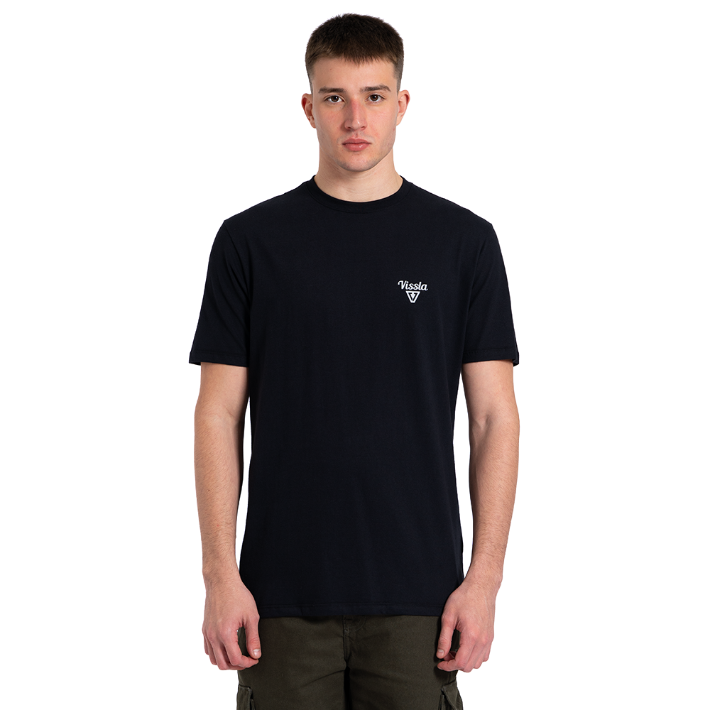 Camiseta Manga Curta Preta Vissla Independent