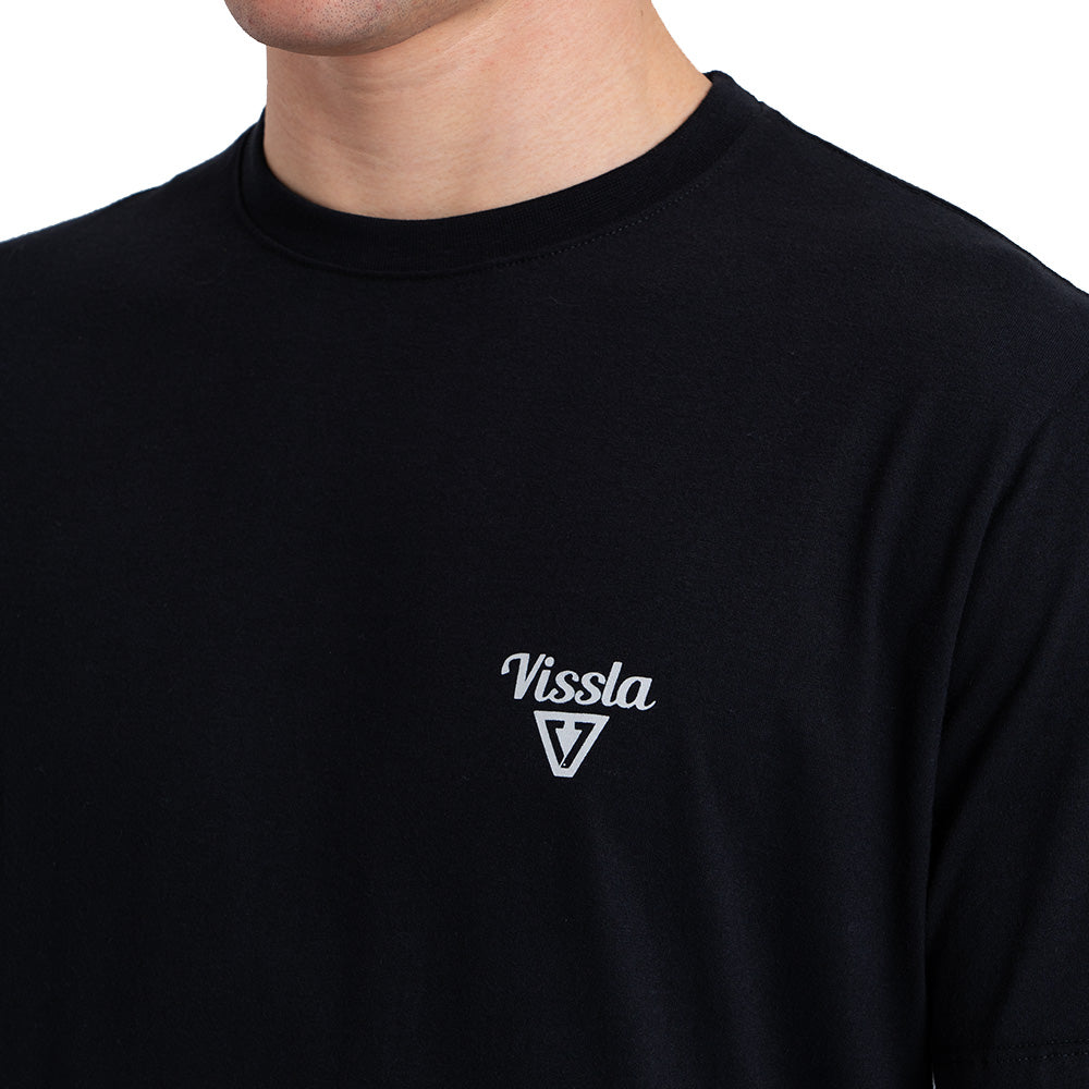 Camiseta Manga Curta Preta Vissla Independent