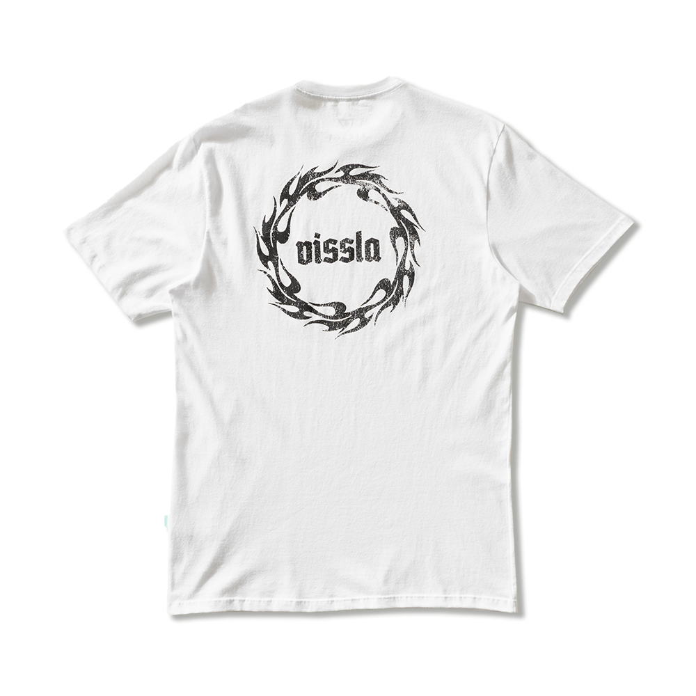 Camiseta Manga Curta Branca Vissla Ring Of Fire