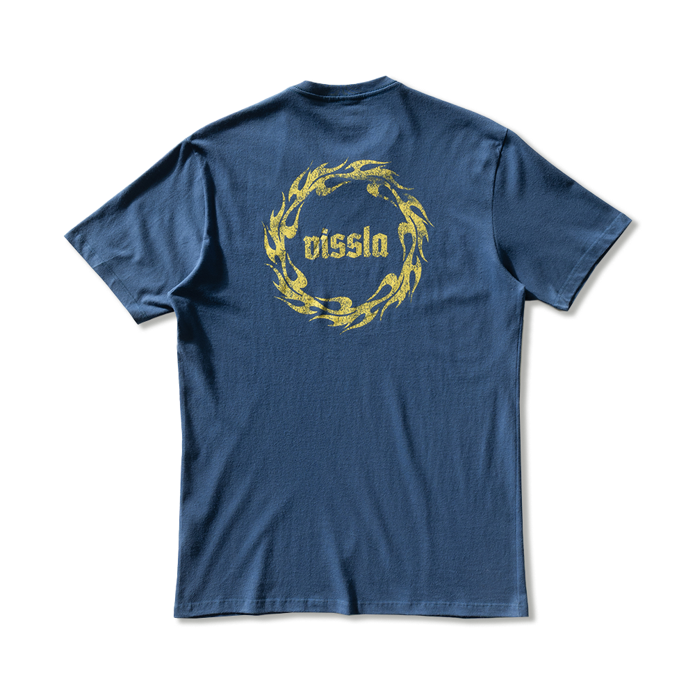 Camiseta Manga Curta Azul Marinho Vissla Ring Of Fire