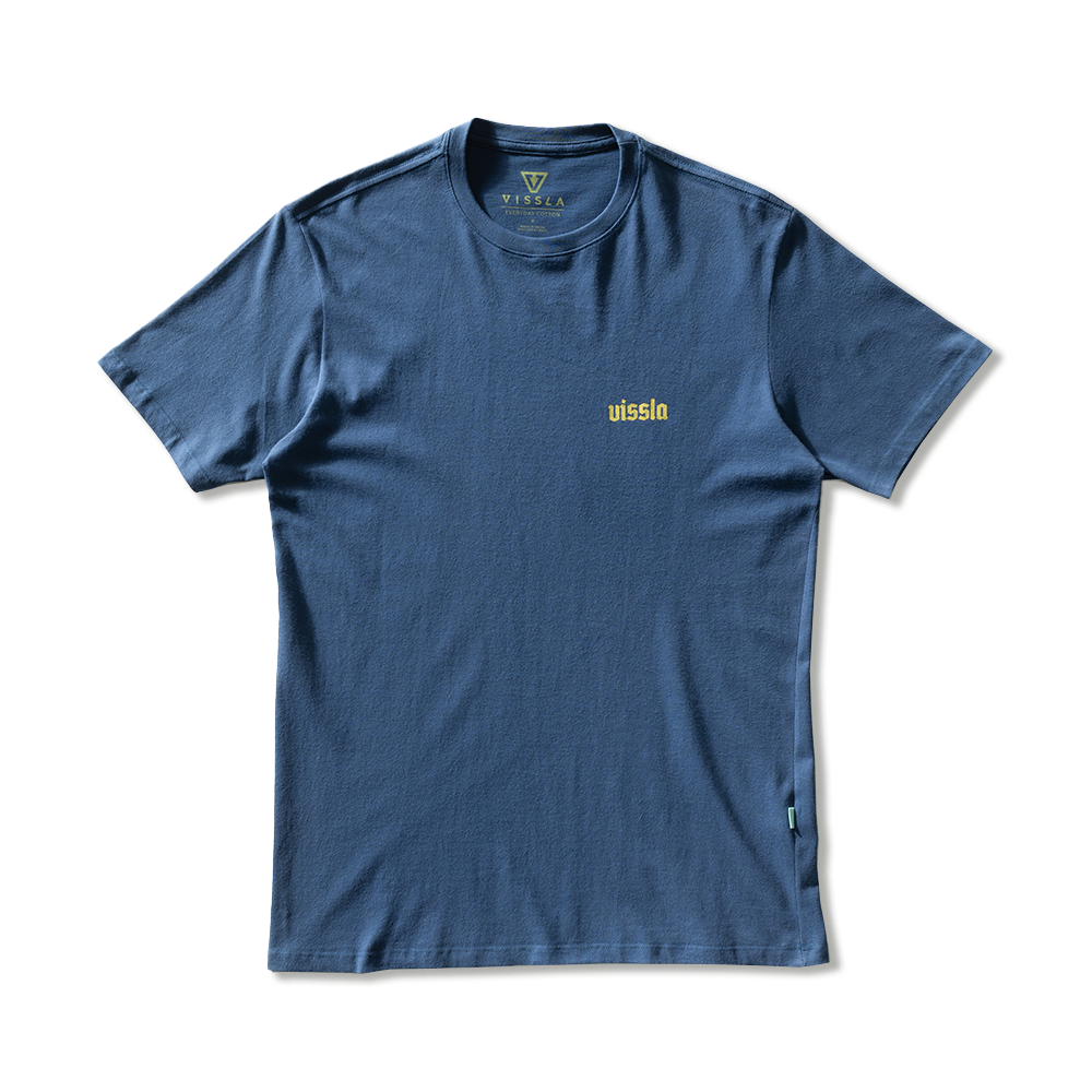 Camiseta Manga Curta Azul Marinho Vissla Ring Of Fire