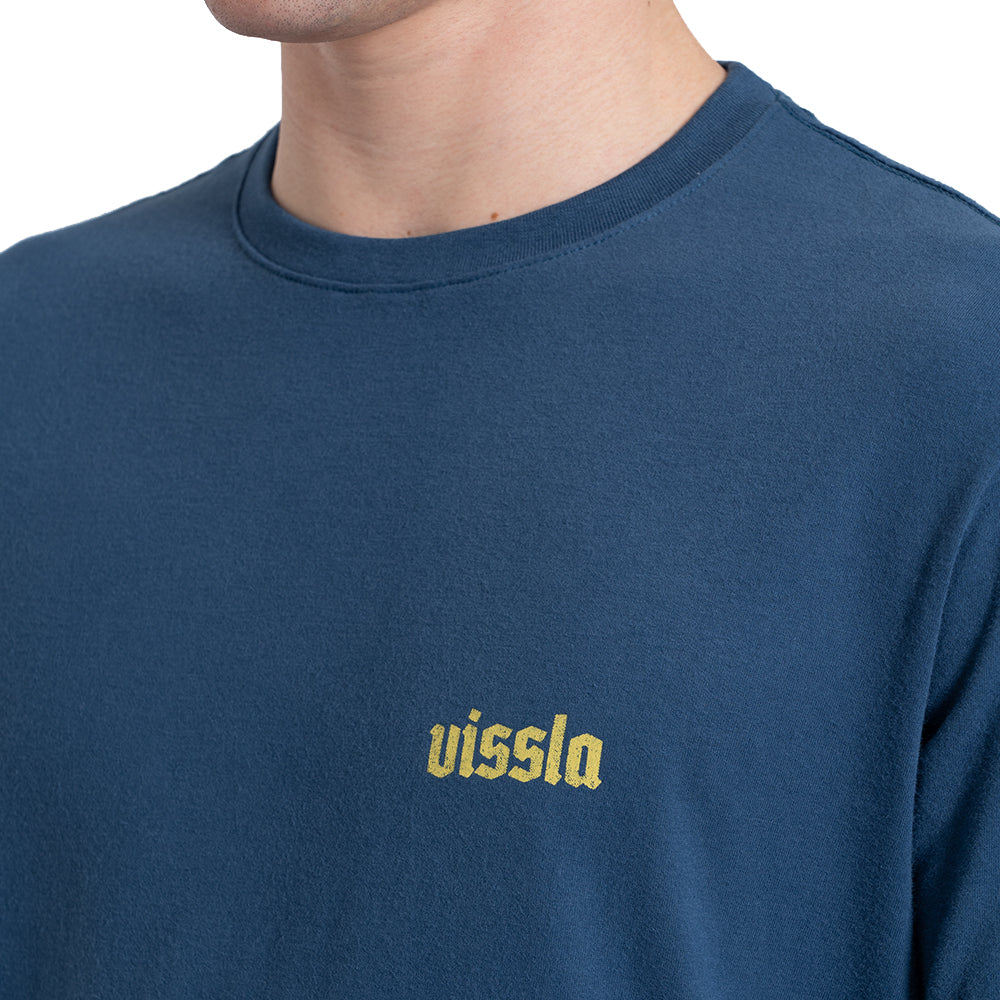 Camiseta Manga Curta Azul Marinho Vissla Ring Of Fire