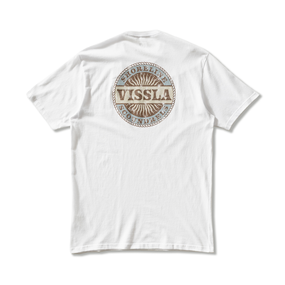 Camiseta Manga Curta Branca Vissla Scoundrels
