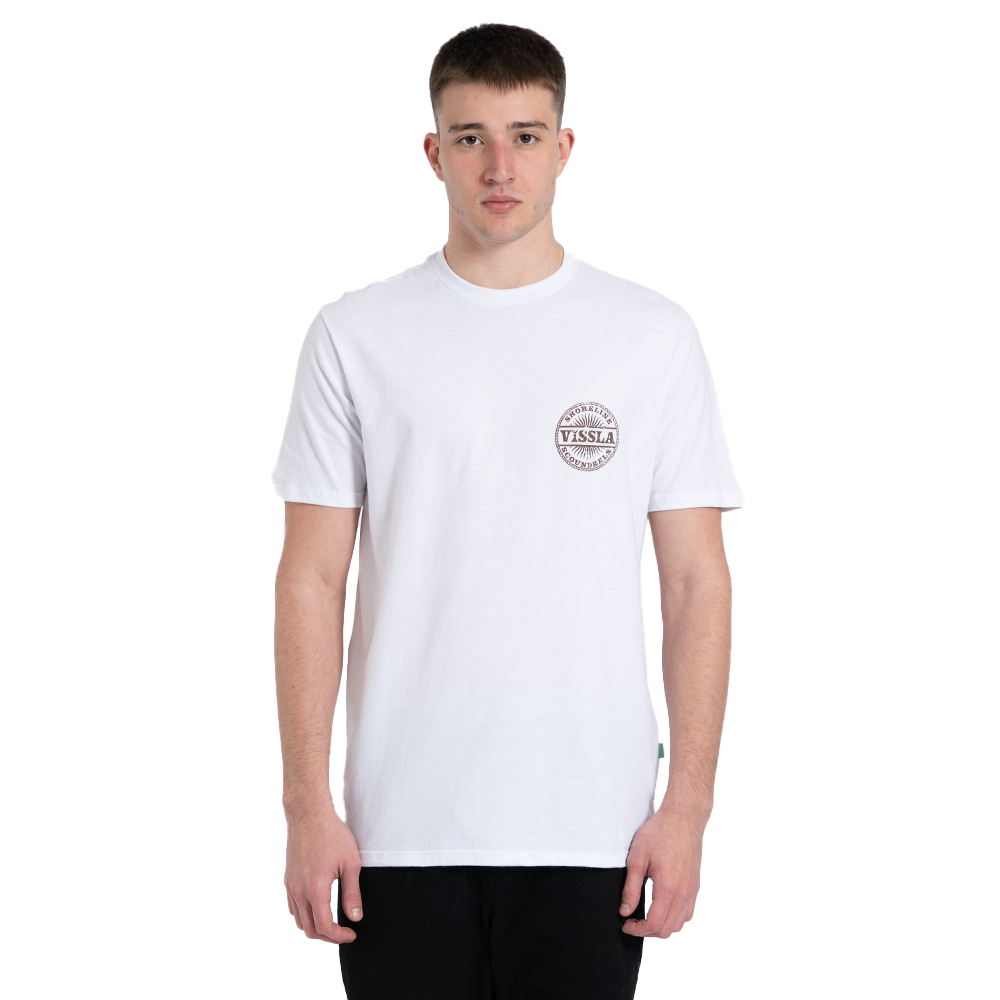 Camiseta Manga Curta Branca Vissla Scoundrels