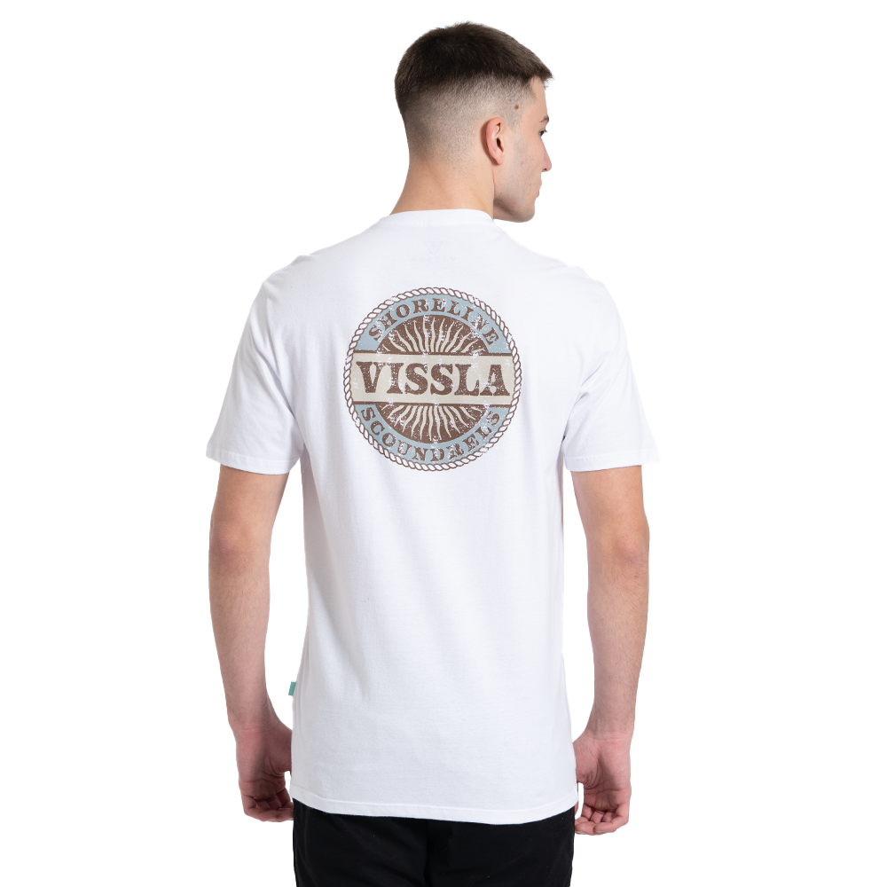 Camiseta Manga Curta Branca Vissla Scoundrels