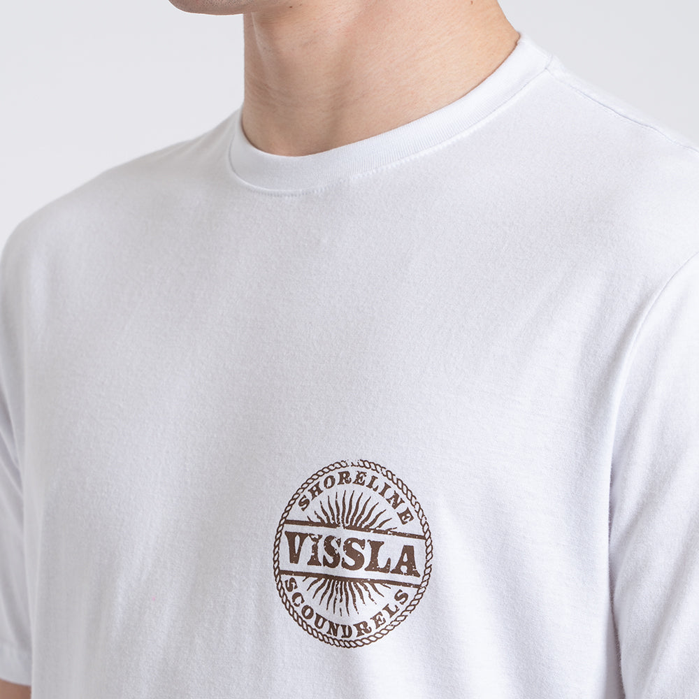 Camiseta Manga Curta Branca Vissla Scoundrels