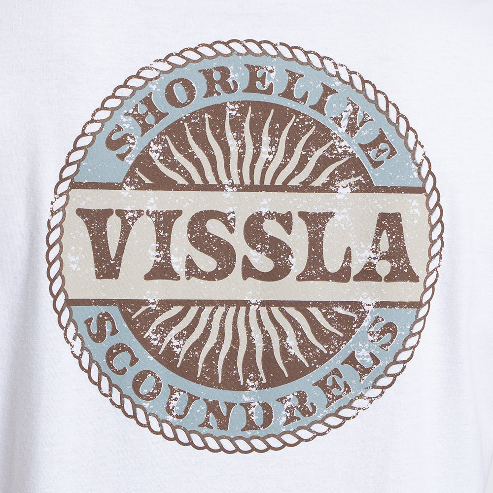 Camiseta Manga Curta Branca Vissla Scoundrels