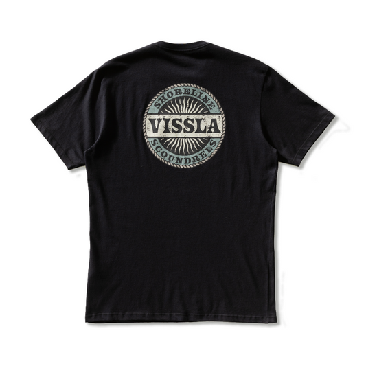 Camiseta Manga Curta Preta Vissla Scoundrels