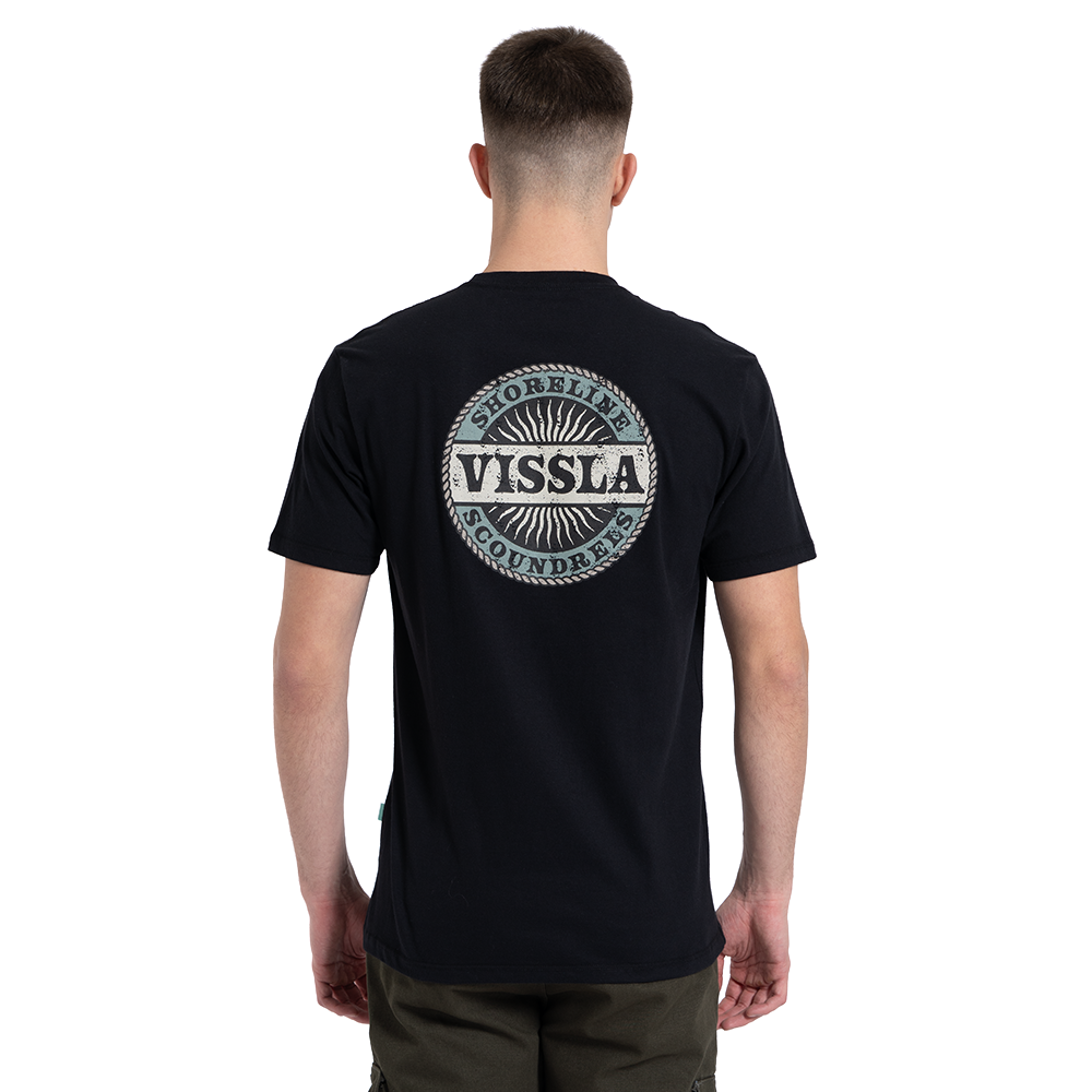Camiseta Manga Curta Preta Vissla Scoundrels