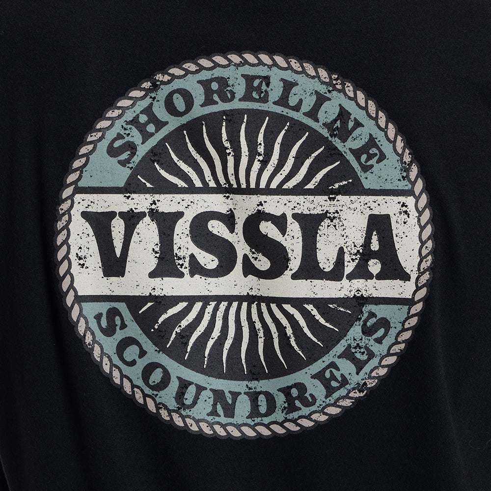 Camiseta Manga Curta Preta Vissla Scoundrels