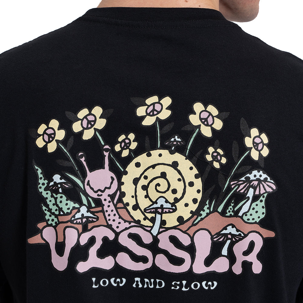 Camiseta Manga Curta Preta Vissla Snails Pace