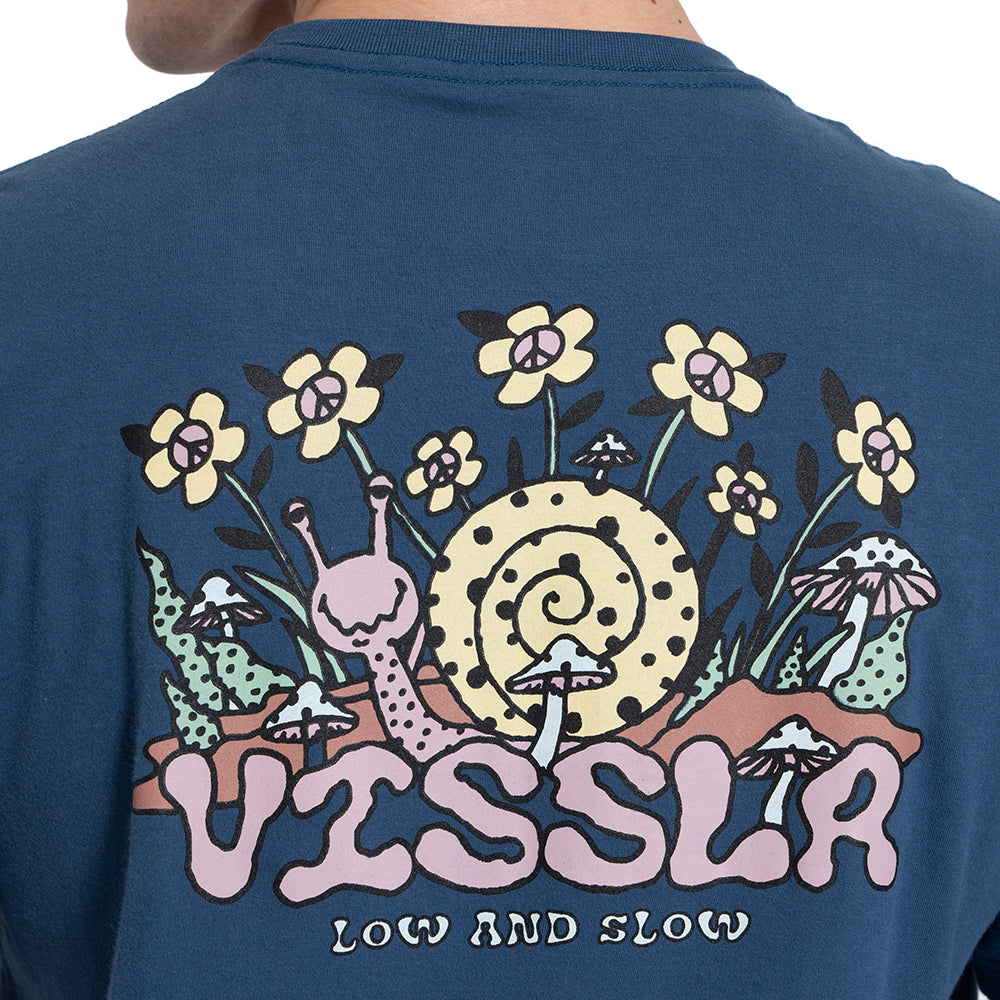 Camiseta Manga Curta Azul Marinho Vissla Snails Pace
