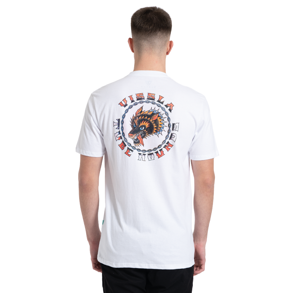 Camiseta Manga Curta Branca Vissla Tube Hounds