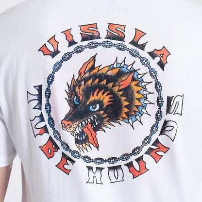 Camiseta Manga Curta Branca Vissla Tube Hounds