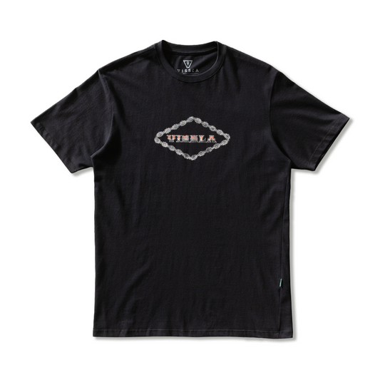 Camiseta Manga Curta Preta Vissla Tube Hounds