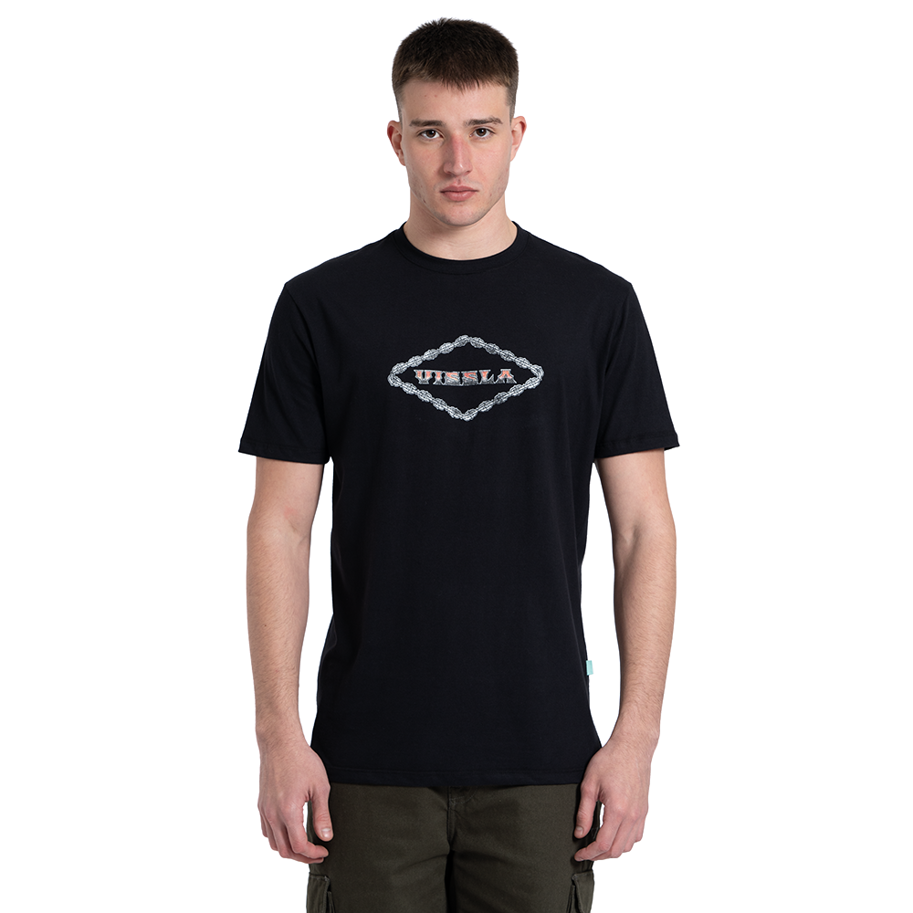 Camiseta Manga Curta Preta Vissla Tube Hounds